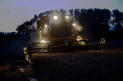 Night job for this harvester