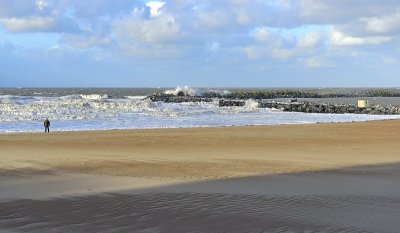 Ostend Beach - Entrance to the harbour