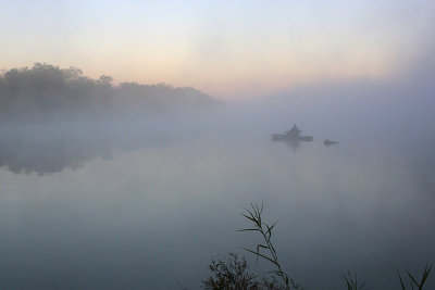 Cold Foggy Morning along the Rio Grande