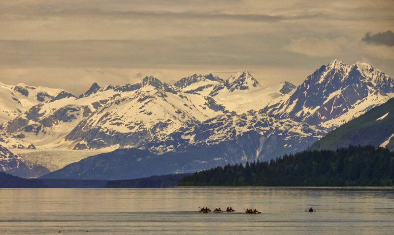 Kayaks, Glacier Bay National Park, Alaska, 2013