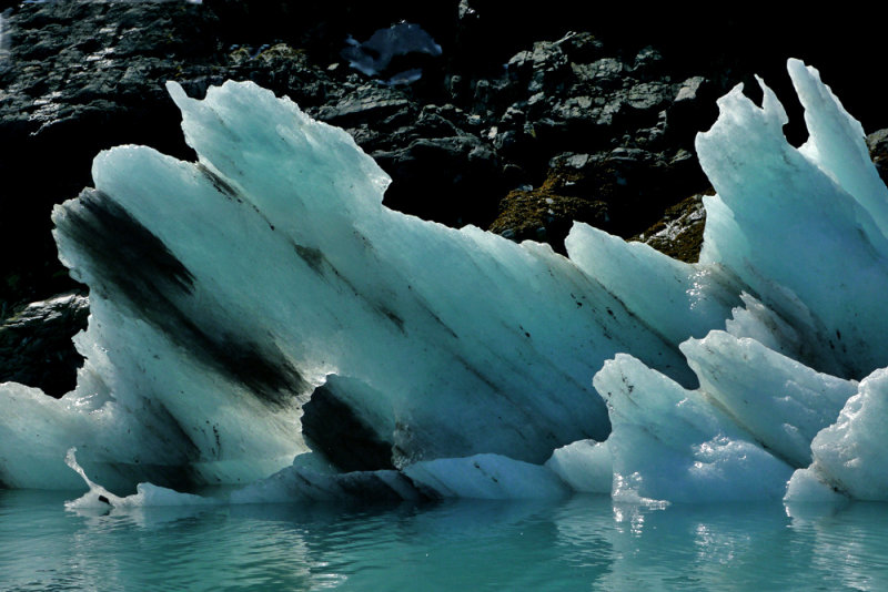 Blue ice, Glacier Bay National Park, Alaska, 2013