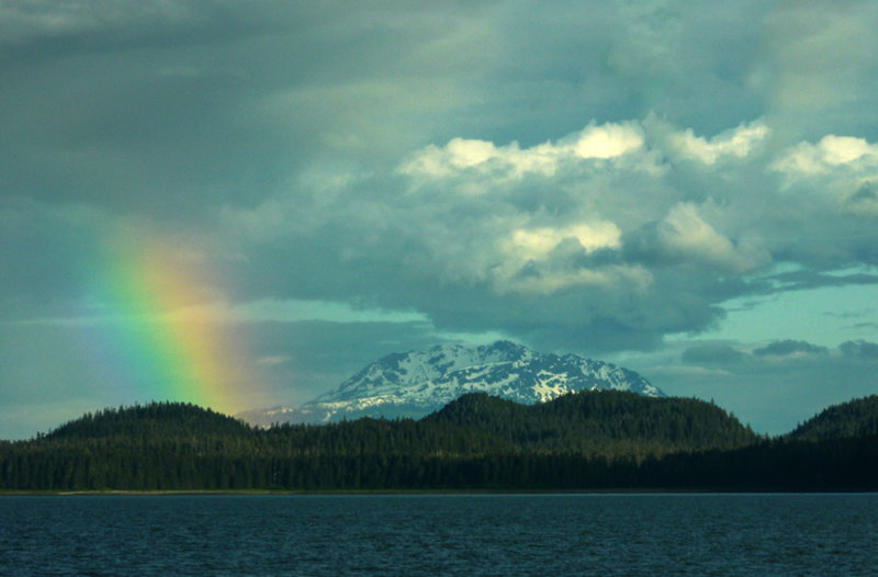 Rainbow over Admiralty Island, Alaska, 2013