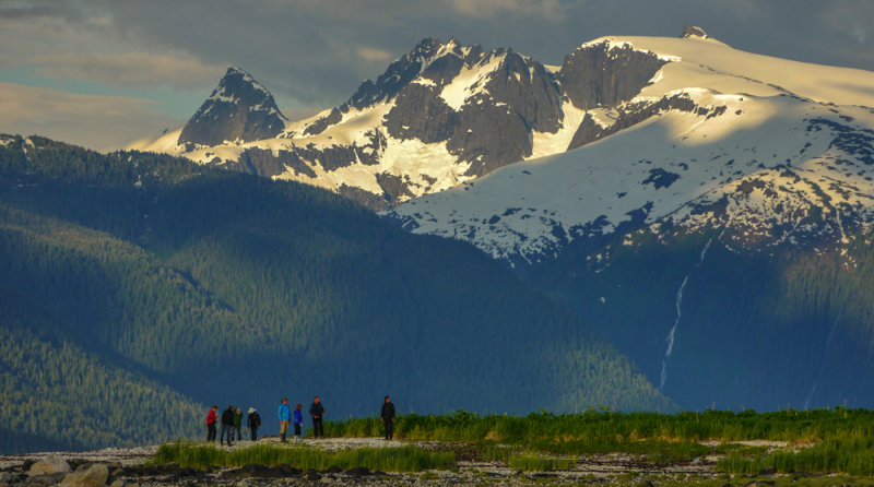 Hikers, Wood Spit, Alaska, 2013