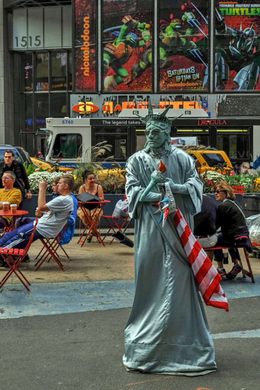 At Liberty, Times Square, New York, 2013