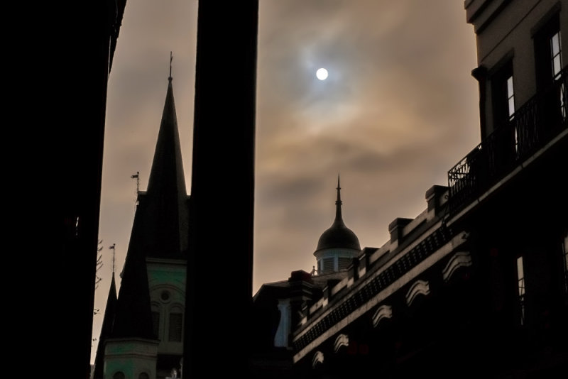 Winter sun, Jackson Square, New Orleans, Louisiana, 2014