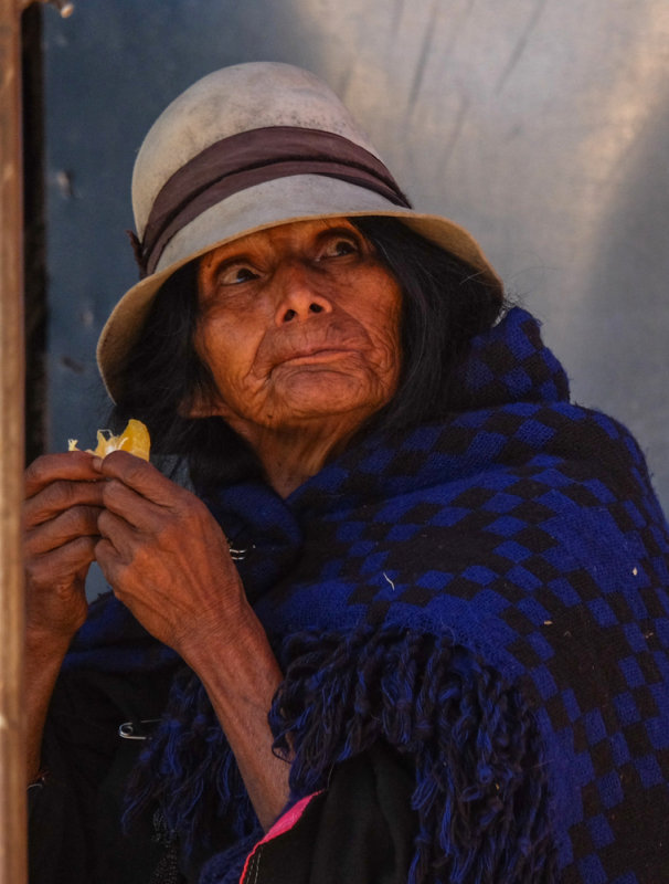 Waiting for transport, Sucre, Bolivia, 2014