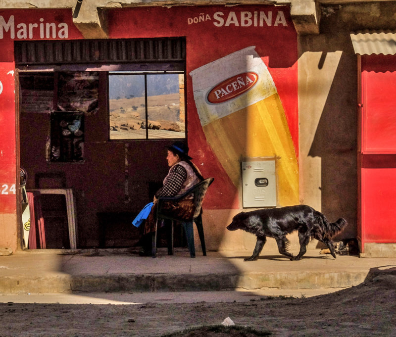 Refreshment stand, Sucre, Bolivia, 2014