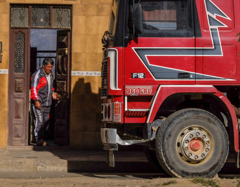 Truck driver, Sucre, Bolivia, 2014