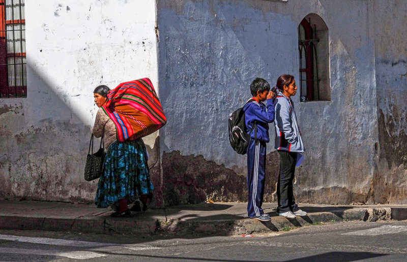 Two halves, Sucre, Bolivia, 2014