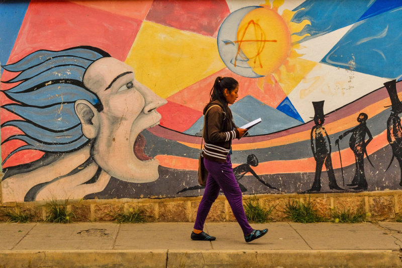 A wall speaks, Sucre, Bolivia, 2014