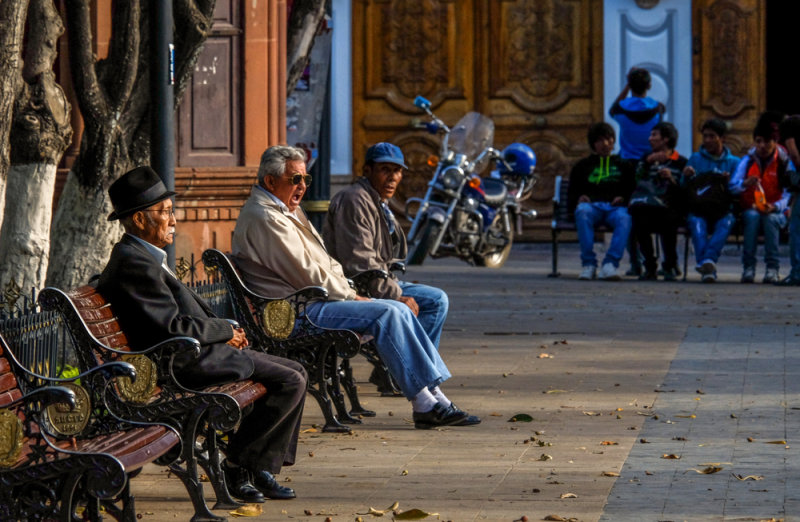 Benchwarmers, Sucre, Bolivia, 2014