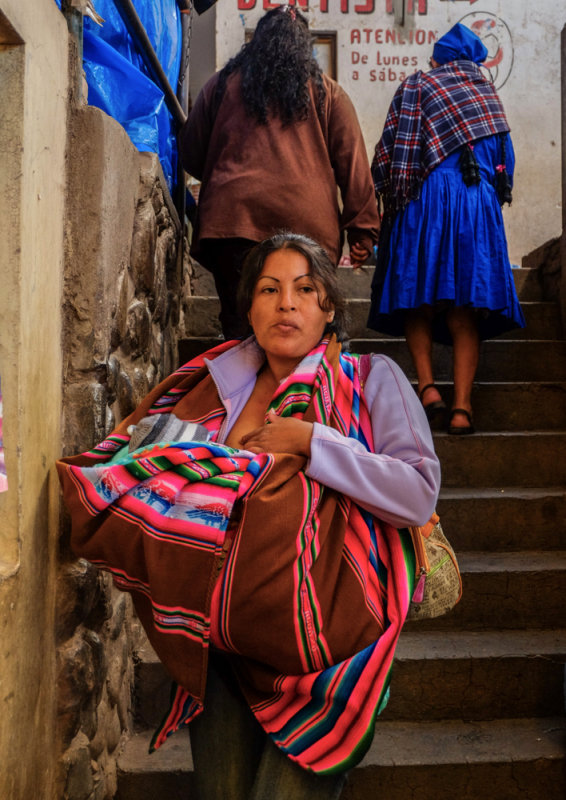 Multi-tasking, Sucre, Bolivia, 2014