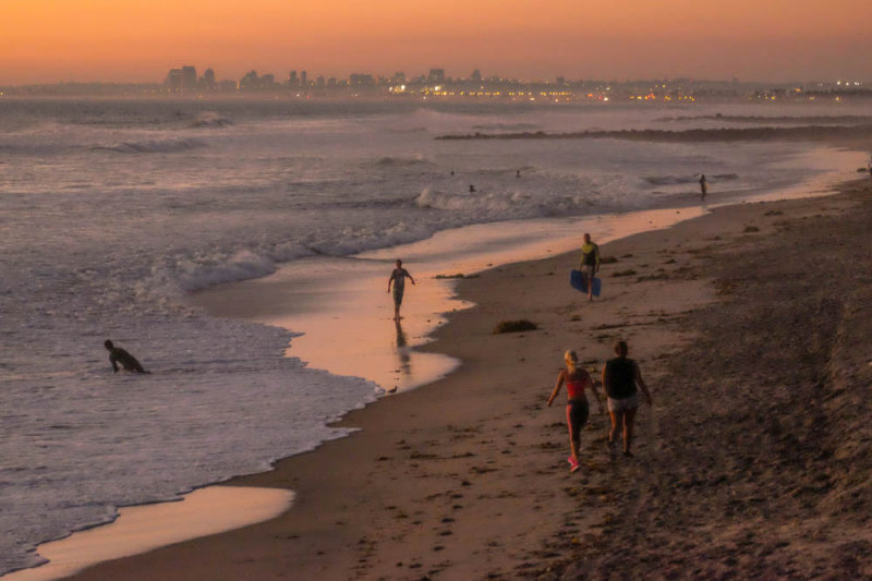 San Diego Bay at dusk, Imperial Beach, California, 2014