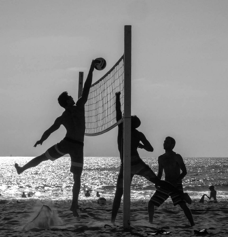Net play, Imperial Beach, California, 2014