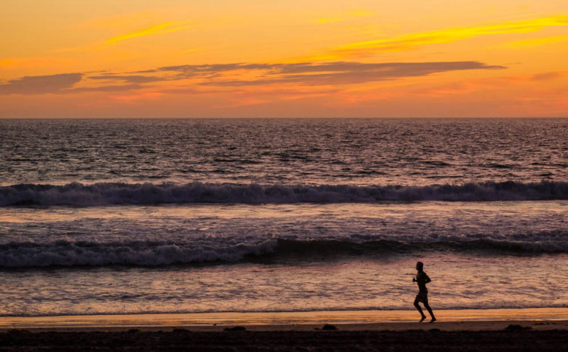  Dusk run, Imperial Beach, California, 2014
