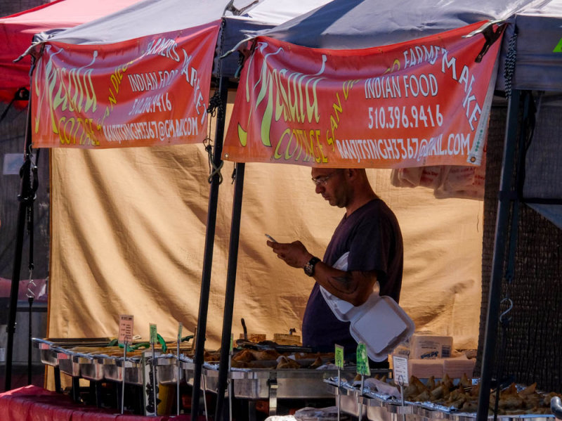 Farmers market vendor, Imperial Beach, California, 2014
