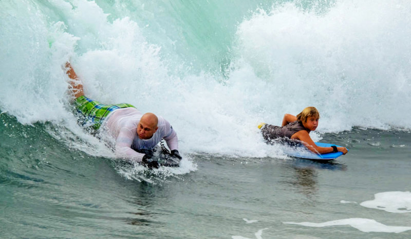 Body-boarders, Imperial Beach, California, 2014