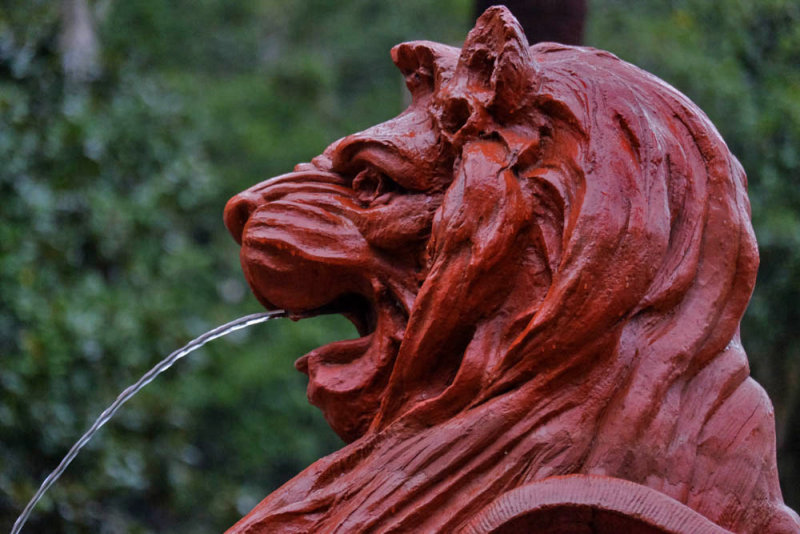 Winged Lion Fountain, The Cotton Exchange, Savannah, Georgia, 2014