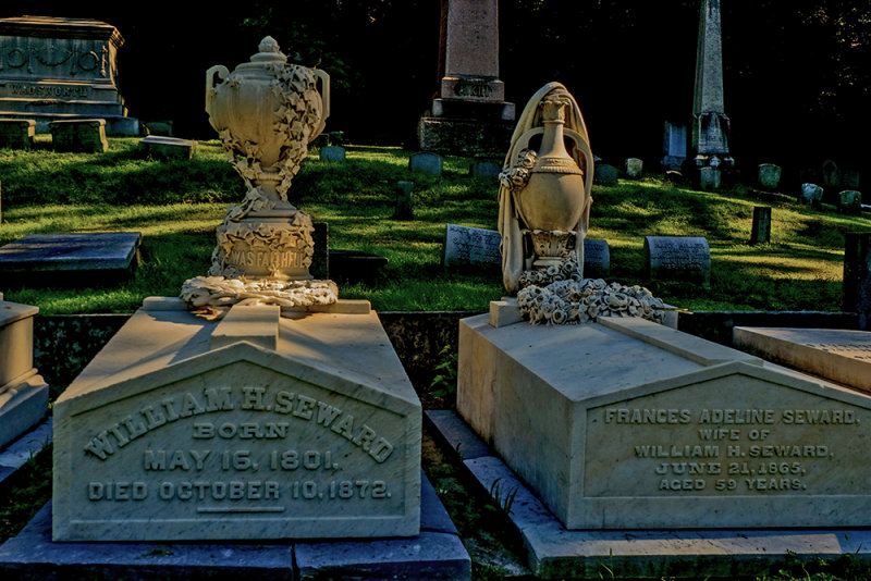 Seward graves, Fort Hill Cemetery, Auburn, New York, 2015