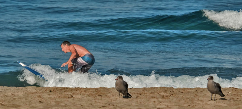 Jaded audience, Mission Beach, California, 2015