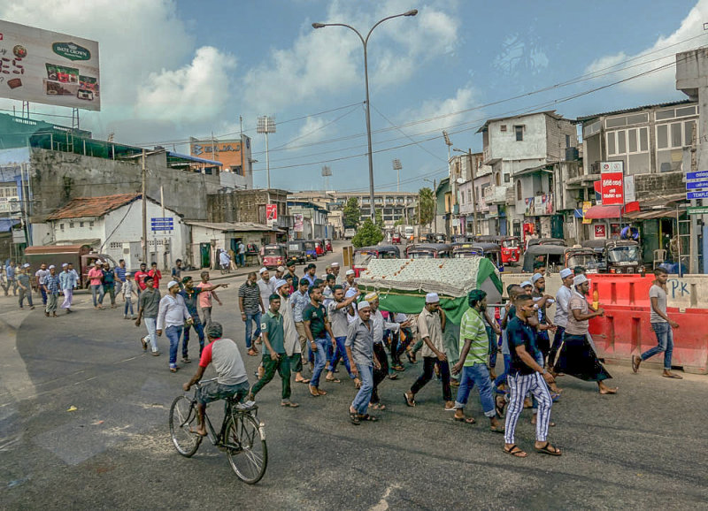 Funeral procession, Colombo, Sri Lanka, 2016
