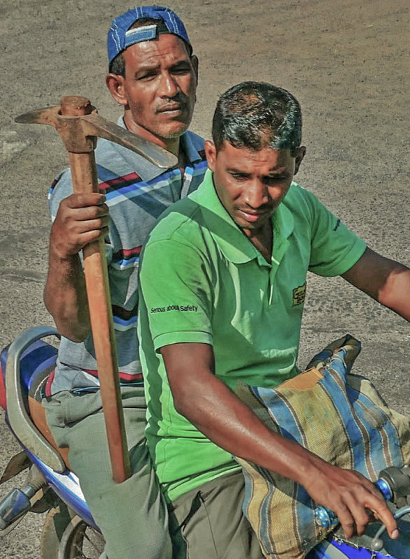 Off to work, Goa, India, 2016