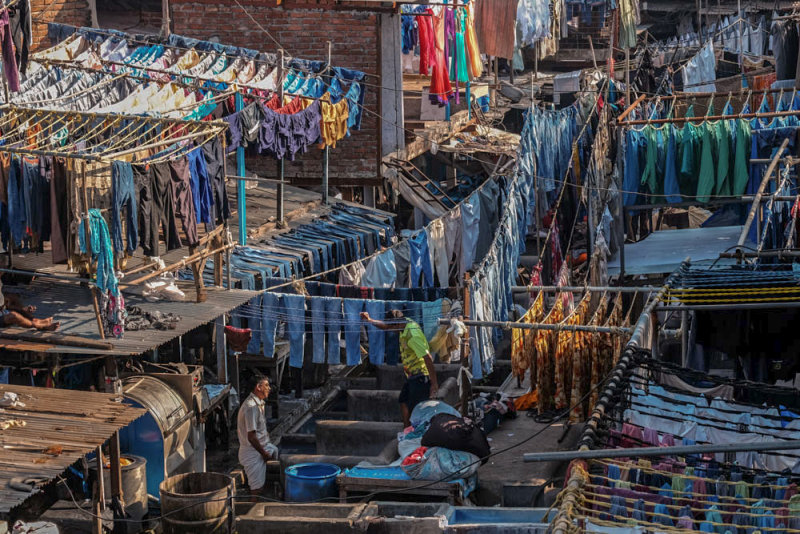 Out to dry, The Dhobi Ghat, Bombay, India, 2016