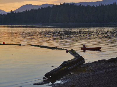 Summer night, Cannery Cove, Pybus Bay, Alaska, 2013
