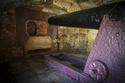 Gun port, Fort Sumter National Monument, Charleston, South Carolina, 2013