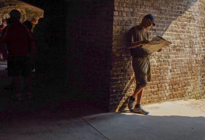 Shadows of the past, Fort Sumter National Monument, Charleston, South Carolina, 2013