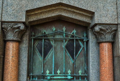Copper and stone, Green-Wood Cemetery, Brooklyn, New York, 2013