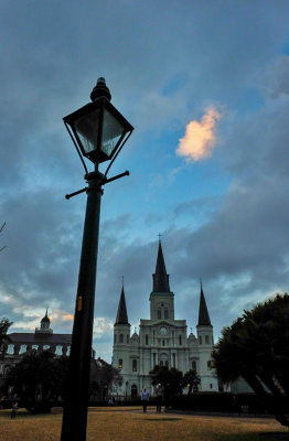 Twilight, Jackson Square, New Orleans, Louisiana, 2014