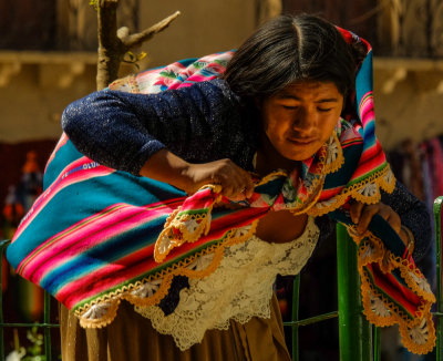 Burden of love, Tarabuco Market, Tarabuco, Bolivia, 2014