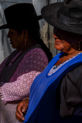 Andean women, Sucre, Bolivia, 2014