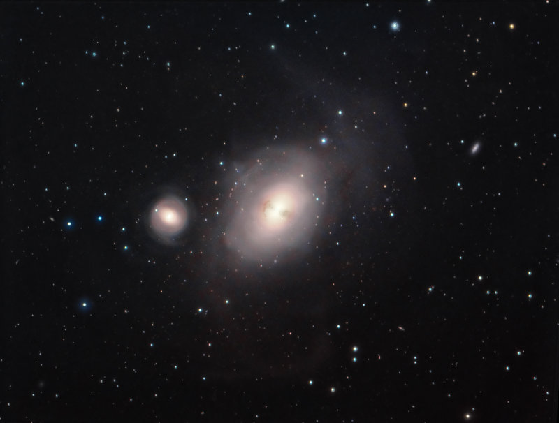 Unusual distorted elliptical galaxy NGC1316