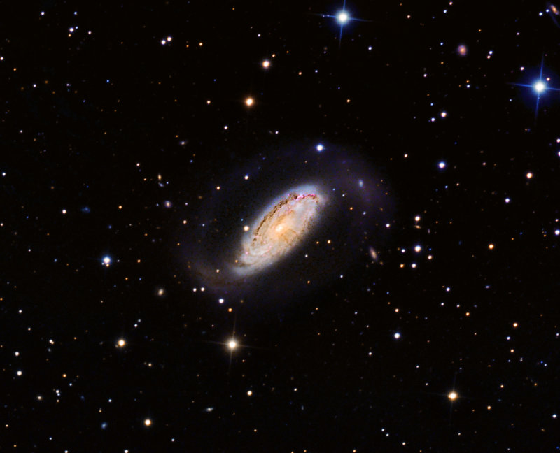 Distorted Southern Spiral Galaxy NGC1808  