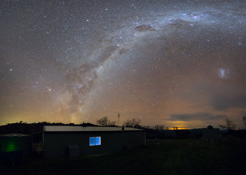 My dark site and the Milky Way 6 panel mosaic