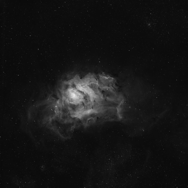 The Lagoon Nebula in Hydrogen Alpha