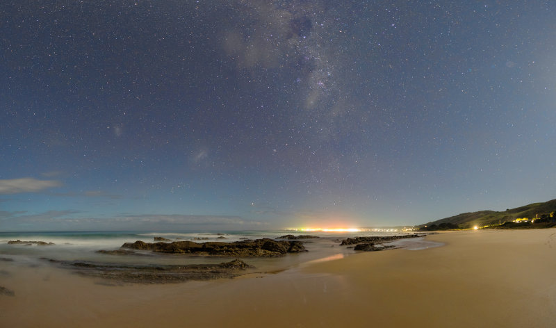 The Night sky over Apollo Bay Victoria an 8 panel panorama