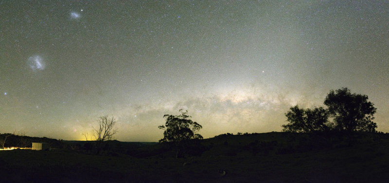 Milky Way and Large and Small Magellanic Clouds