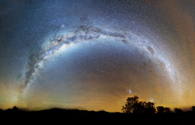 Milky Way 14 image panorama 