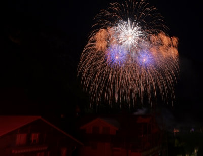 Wengen Switzerland Fireworks