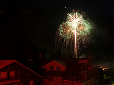Wengen Switzerland fireworks