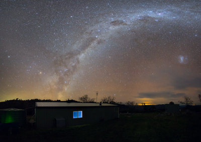 My dark site and the Milky Way 6 panel mosaic