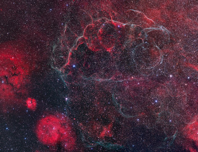 Vela Supernova Remnant 6 panel Mosaic
