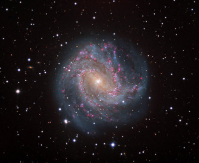 Spiral Galaxy M83 alternate processed view 