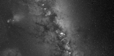 Milky Way mosaic panel 1 and 2 in Hydrogen Alpha