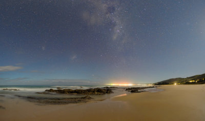 The Night sky over Apollo Bay Victoria an 8 panel panorama