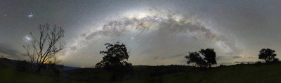 The Milky Way and Magellanic Clouds a 20 image mosaic