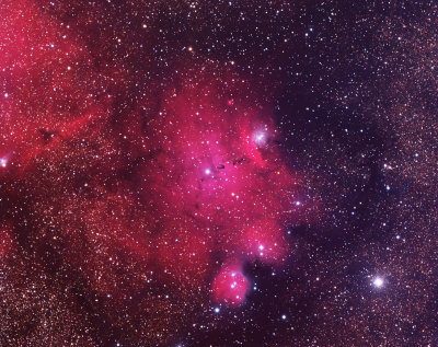 IC1274 Nebula at the bottom of the Lagoon Nebula 10 hours 40 minutes